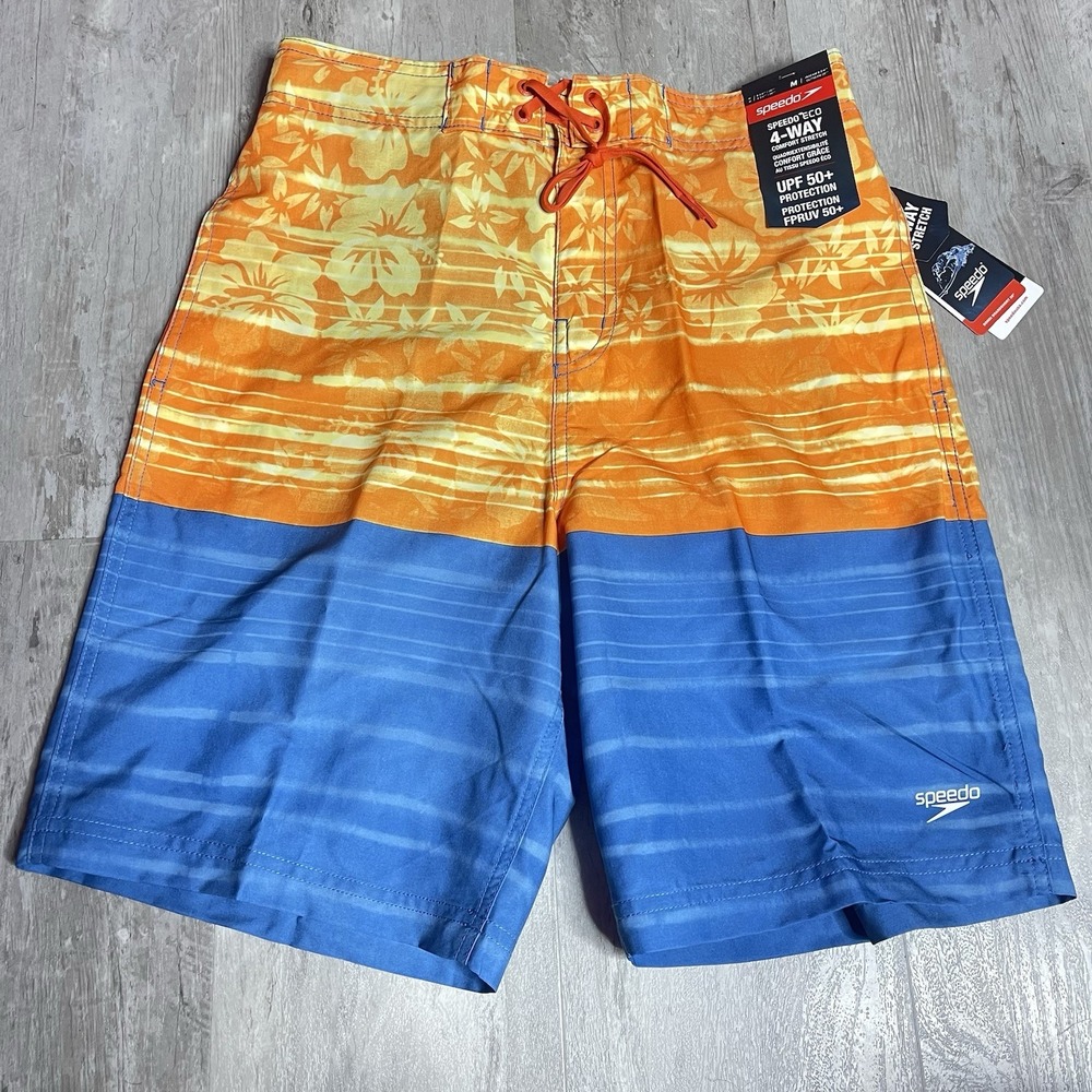 Speedo Swim trunks Size Medium 4-Way Comfort Stretch UPF 50+ Z-353